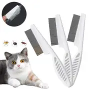Pet Hair Shedding Comb Stainless Steel Flea Comb for Cat Dog Pet Comfort Flea Ha