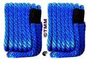(2) NEW Blue Solid Braid MFP 3/8" x 15' ft Boat Marine DOCK LINES Mooring Ropes