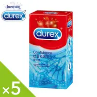 在飛比找ETMall東森購物網優惠-Durex杜雷斯 薄型保險套 (12入X5盒)