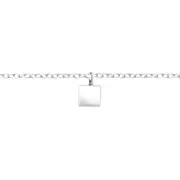 Sterling Silver Square Anklet