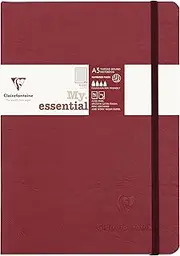 Clairefontaine 'Age Bag' Thread-Bound Notebook, A5, Lined, 192 Pages - Red
