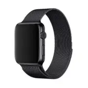 For Apple Watch mesh band Watch Band (Black Goospery)