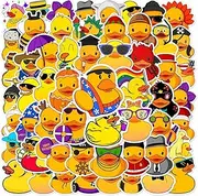 Duckling Stickers,50 PCS Duck Vinyl Waterproof Decals for Water Bottles Computer Bicycle Skateboard Luggage Phone Pad Laptop Kids Teens Stickers Pack