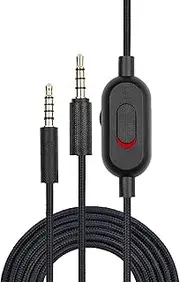 Adhiper Replacement Cable for Logitech G433/G233/G Pro/G Pro X/HyperX Cloud Alpha/Cloud Mix Compatible with PS4/Xbox One/Nintendo Switch Headphone Audio Extension Cable(Black, 2 m /6.5 feet)