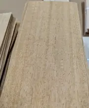 Wenge White Lati Quarter Cut wood veneer 6" x 12" raw no backer 1/42'' thickness