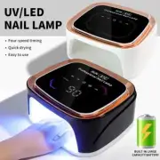 Professional Rechargeable Nail UV LED Lamp Dryer HD Display Smart Wireless Gel
