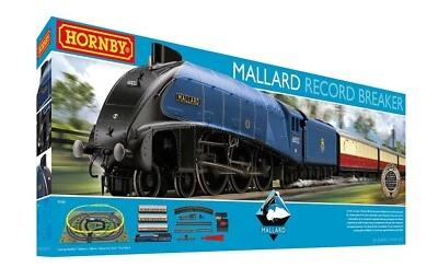 Hornby R1282M Mallard Record Breaking Train Set DCC Ready NEW