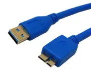 USB 3.0 Power Charger+Data SYNC Cable Cord Lead For WD My Passport WDBACY5000ABK