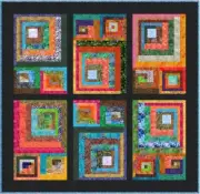 BUMBLE-UMBA - NEW - 67" x 65" - Batik Quilt-Addicts Pre-cut Patchwork Quilt Kit