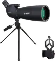 SVBONY SV28 Spotting Scope, Telescope 25-75X70 Hunting Scope with Tripod, HD ...