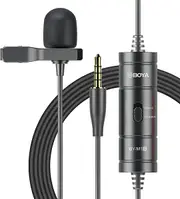BOYA BY-M1S Professional Lavalier Lapel Microphone Omnidirectional Condenser Mic for Iphone Android Smartphone DSLR Camera, Camcorders, Audio Recorders, PC Laptop Recording