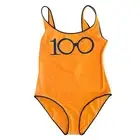 Iconic Iris Apfel x H & M Orange Swimsuit Size 14 BNWT