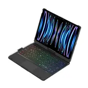 360° Rotating Bluetooth Keyboard Leather Case For Ipad Pro 11 With Backlight Black Keyboards
