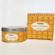 Goloka Nag Champa Exquisite travel tin Candle
