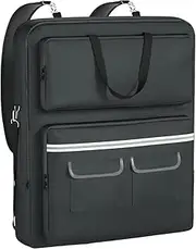 [Generic] Solar Panel Bag - 2-Layer Organiser Bag for Solar Panels, Organiser with Handle for 100 W 100 x 200 W Models Multifunctional Protection for Backpack, Camping, Hiking and Mountaineering