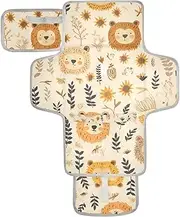 Reusable Changing Table mat with Tissue Pocket Waterproof Changing pad for Baby Infant Travel Station Kit