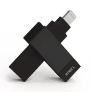 iXflash 128 GB iPhone Flash Drive USB A & Lightning for iPhone iPad PC MAC Black