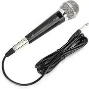 Wired Handheld Microphone, Moving Coil Microphone Unidirectional Dynamic Microphone for DVD KTV Audio Amplifier Mixer Tourist Bus Power Speaker