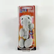 PEZ Safari Babies Elephant Plush Keychain & Dispenser - 2005 Retired MOC