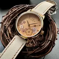 在飛比找樂天市場購物網優惠-COACH手錶,編號CH00207,28mm金色圓形精鋼錶殼