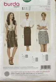 Burda 6902 Easy SKIRTS midi mini knee sewing pattern UNCUT sz 8-22