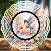 Hummingbird #11, Wind Spinners 8" Sublimated, High Quality Aluminum (ws188)