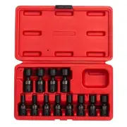 SOCKET SET IMPACT 1/4IN. DRIVE 12 PC UNIV METRIC SUN1814 Brand New!