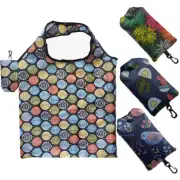 1PC Reusable Shopping Bags With Hook Folding Large Capacity Grocery Tote Pouch