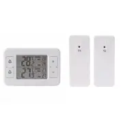 Wireless Thermometer System Featuring Two Remote Sensors for Temperature Alerts