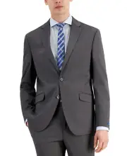 Kenneth Cole Reaction Mens Techni-Cole Slim-Fit Suit Jacket 36R Grey - NWT $270
