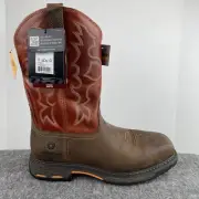 ARIAT WorkHog Steel Toe Square Toe Men's Work Boots Dark Earth Brick 11 D NEW