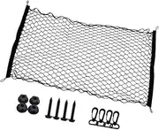 Vsenkes Rear Cargo Net Mesh Storage Double-Layer Rear Back Luggage Net Trunk Organizer for Trip SUV Luggage Cargo Automotive