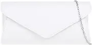 [Girly HandBags] Womens Plain Envelope Clutch Bag