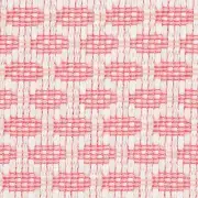 Schumacher Small Scale Indoor Outdoor Uphol Fabric- Hickox / Coral 0.90 yd 76655