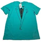 Nike x Off White Virgil Abloh Teal Tuxedo T Shirt XL GM4