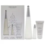 Leau Dissey by Issey Miyake for Women - 3 Pc Gift Set 3.3oz EDT Spray, 0.33oz EDT Spray, 1.6oz Body L