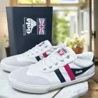 NEW GOLA Classics Badminton Sneakers Off White/Navy/Red Women's Size 10 EU 41