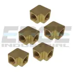 5 PACK BRASS Elbow Fitting 90 Degree 3/4" Female NPT Pipe Thread Tubing Air Fuel