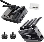 Accsoon CineView Quad 2.4 GHz / 5.0 GHz Multispectrum Wireless Video Transmitter and Receiver SDI/HDMI Input and Output Dual Band up to 150 m for iOS/Android for TIK-Tok YouTube Live Streaming