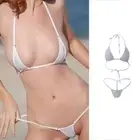 Women Sexy Micro Thong G string Brazilian Mini Top Bra Bottom Bikini Swimwea _ha