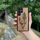 Woodland Bear - Wooden Galaxy S23 Ultra Case, S23 Plus, S22 Ultra, S21 FE, S20