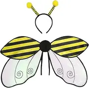 Bumbles Bee Ladybird Costume Kids, Lady Buges Costume Girls, Ladybug Wings, Festive Cosplay Ladybug Wing, Ladybugs Bee Headband Wings Costumes Accessories Cosplay Costumes For Boys Girls