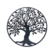 99cm Black Tree of Life Wall Art Hanging Metal Iron Sculpture