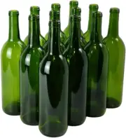 Fastrack - 750Ml Green Wine Bottles (Pack of 12) | W5 Bordeaux Liquor Bottles |
