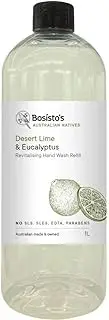 1L Hand Wash Refill Lime Eucalyptus Bosisto's Revitalising Soap Free Liquid Gel