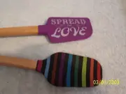 Pride LBGT Set Of 2 Spatulas 1 Says " Spread The Love " New See All Photos