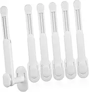 6pcs Steering Hook Hat Hooks Curtain Hooks Tiara Shower Curtain Hook Toilet Paper Hook Scrunchies Organizer Hat Racks for Baseball Caps Headdress Stand Storage Coat Hook 15c