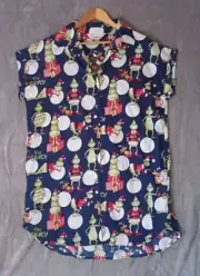 Peter Alexander The Grinch Womens Nightie Sleep Shirt Size Large Dr Seuss New