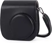 Phetium Instant Camera Case Compatible with Fujifilm Instax Mini 11,PU Leather Bag with Pocket and Adjustable Shoulder Strap (Black)