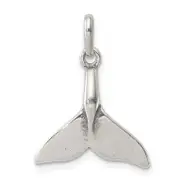 Sterling Silver Whale Tail Charm